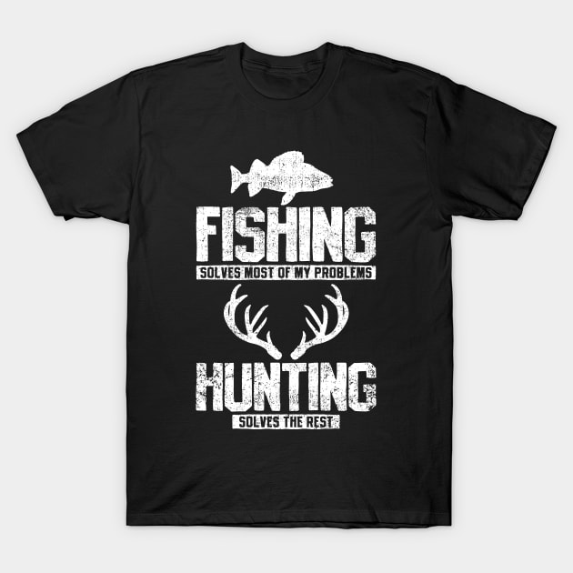 Fishing Hunting T-Shirt by CreativeGiftShop